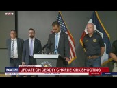 Officials provide update on deadly shooting of Charlie Kirk