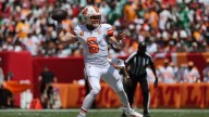 Buccaneers QB Baker Mayfield limited at Thursday practice with biceps injury