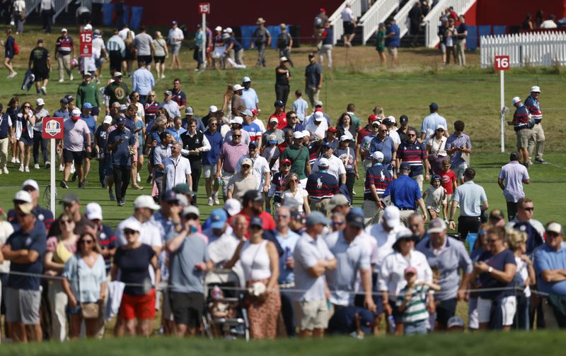 Golf-Law enforcement, locals and fans brace for Trump trip to Ryder Cup