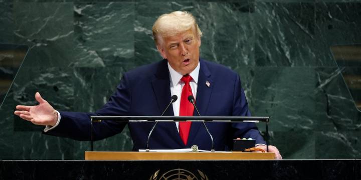 Donald Trump advirtió en la ONU a las redes de narcotráfico dirigidas por Nicolás Maduro: “Los vamos a bombardear”