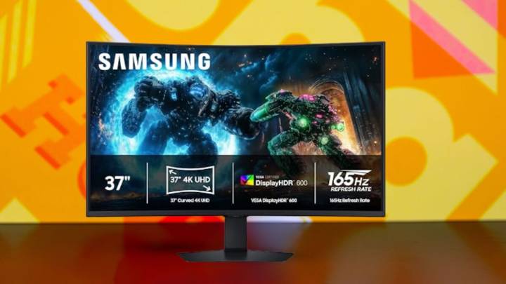 Enhance your gaming set up with this 37" Samsung Odyssey 4K curved gaming monitor and save $150