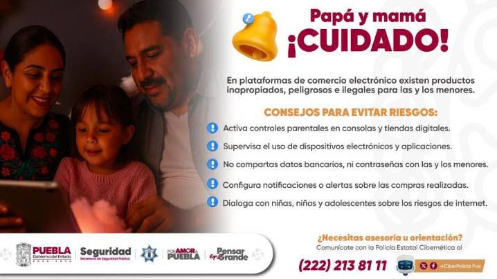 Protege a tus hijos en compras en línea: consejos de la Policía Cibernética