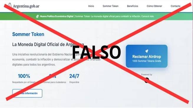 El Gobierno denunció el hackeo de un sitio oficial y calificó de "falso" el lanzamiento de una cripto del Estado