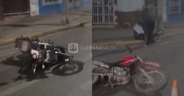 [AHORA] Fuerte choque de motos en el puente de Vélez: "Quedaron tirados"