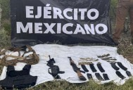 Abandonan malandros 2 fusiles de asalto en Coyame