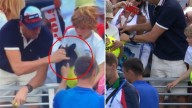 Un empresario le arrebató la gorra de un tenista a un nene y el video generó indignación mundial