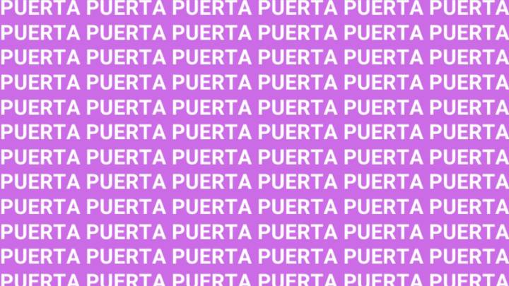 Solo una mente muy inteligente puede encontrar la palabra 'PUERCA' en menos de 5 segundos