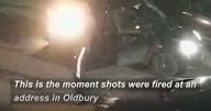 Moment hooded man shoots up home in shocking planned attack