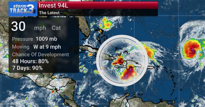 Potential tropical trouble along the Eastern Seaboard next week