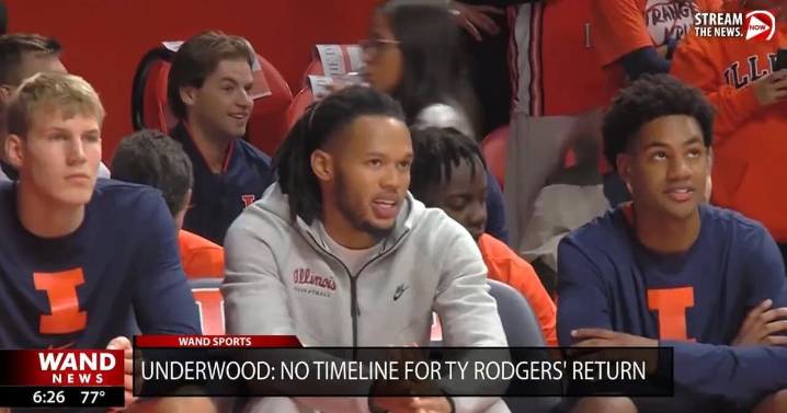 Underwood "no time table" for Ty Rodgers return
