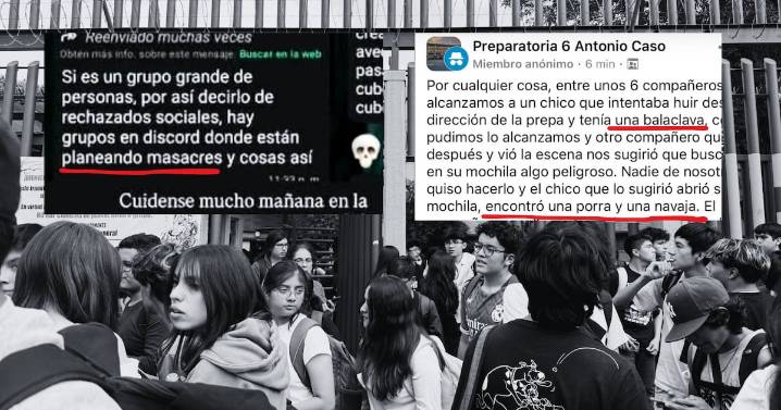 Desalojan Prepa 6 por amenaza de bomba; hallan evidencias de más ataques contra estudiantes de la UNAM
