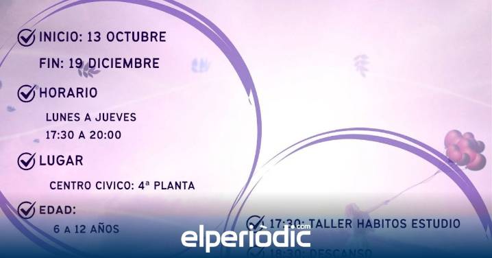 El Programa Vespertino ofrece actividades a menores de edad que no puedan ser atendidos por sus cuidadores