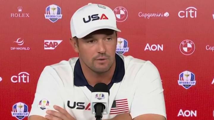 Bryson DeChambeau on verge of tears in Ryder Cup press conference when talking about teammates’ actions
