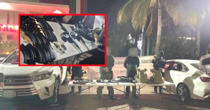 Rescatan a hombre secuestrado en Culiacán; detenidos dos sujetos con AK-47, fentanilo y vehículos ponchallantas