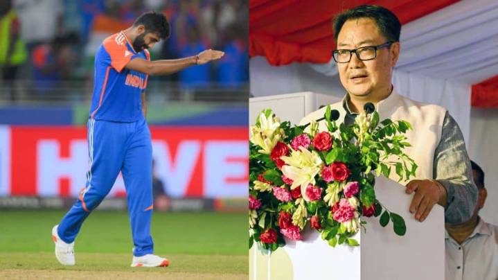 'Pakistan Deserves This Punishment': Kiren Rijiju Backs Jasprit Bumrah's Viral 'Plane Crash' Gesture Response To Haris Rauf