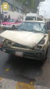 Riña entre chofer y civiles provoca choque de camión en Cuajimalpa