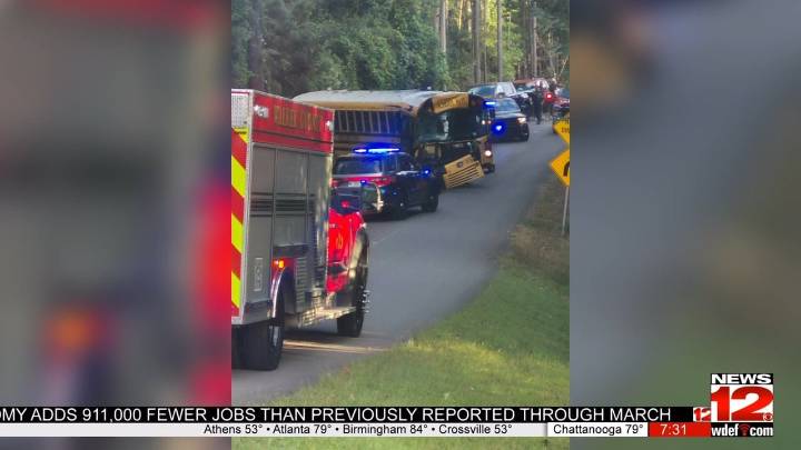 Walker County school bus crash sends five students to hospital