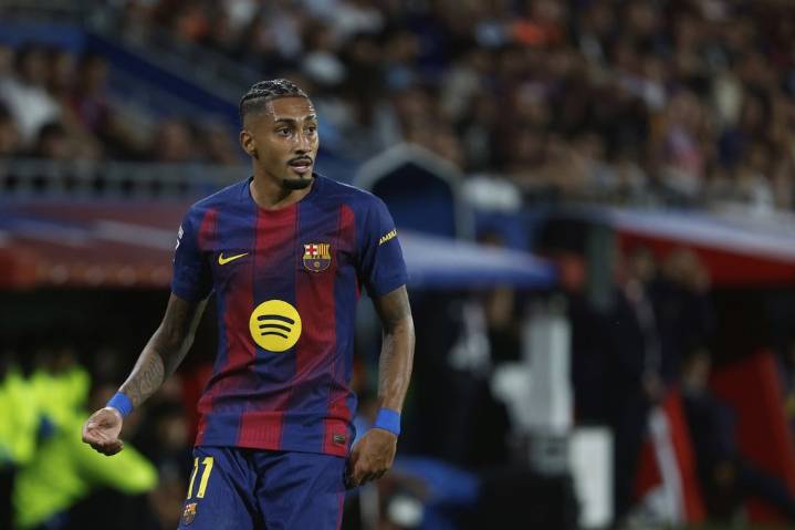 Barcelona loses Raphinha and goalie García to injuries for several weeks