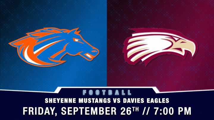 Live at 7 p.m.: Sheyenne Mustangs vs. Davies Eagles in high school football