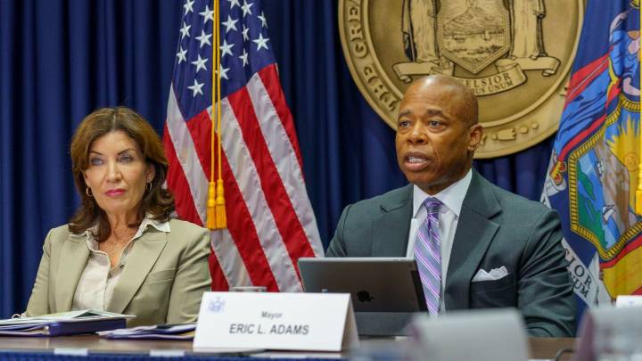 Adams, Hochul differ on approach to immigration policy