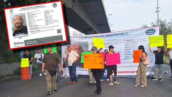 Con bloqueo en la México-Querétaro, buscan a Juan José Velázquez, fue visto por última vez en La Quebrada