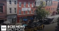 Person hurt in Baltimore after chain reaction crash involving bus
