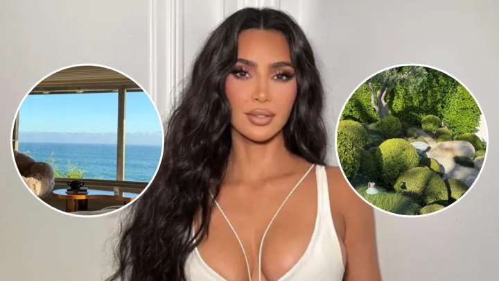 Kim Kardashian shares photos inside her $70m Malibu mansion featuring stunning ocean views and 'zen' garden