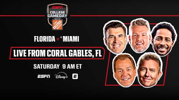 ESPN’s  College GameDay Built by The Home Depot  Travels South to Miami for Sunshine State Showdown