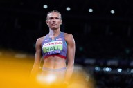 Lyles wins his fourth 200-meter world title. Jefferson-Wooden completes a sprint sweep