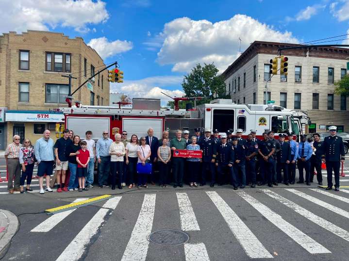 Photos: Ridgewood street co-naming ceremony honors late firefighter George P. Linnemann