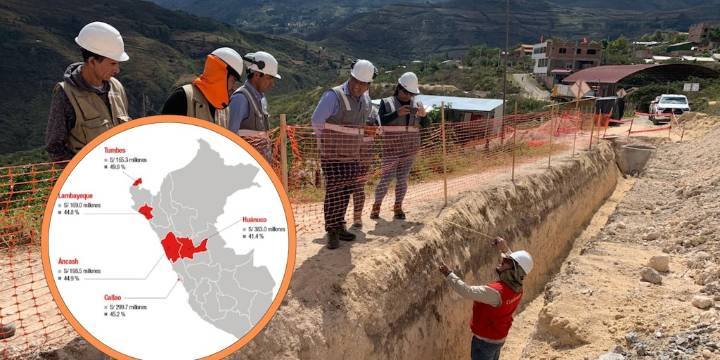 Estas cinco regiones de Perú ejecutan menos del 50% de su presupuesto de inversión, advierte Contraloría