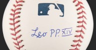 Baseball signed by White Sox fan Pope Leo XIV up for auction