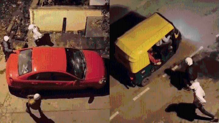 Byadarahalli police arrest five for smashing windscreens of vehicles and robbing a trucker