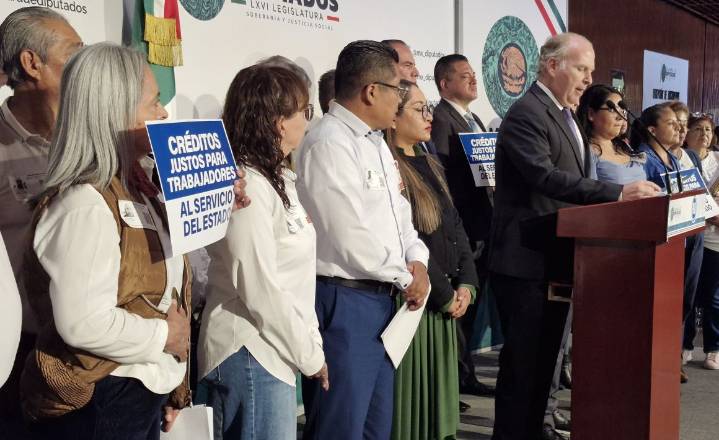 Presentan iniciativa por créditos justos para trabajadores del Estado