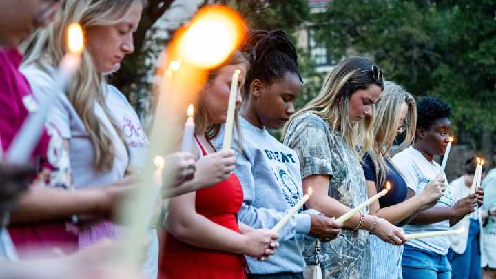 Hundreds gather at Delta State for vigil remembering Trey Reed