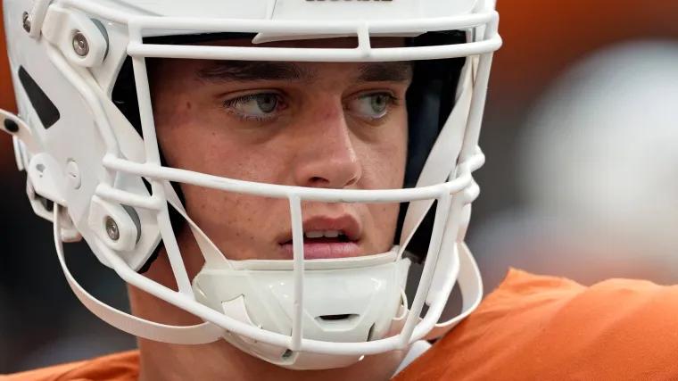 Texas Longhorns QB Arch Manning shares message mother Ellen Heidingsfelder gave after TD ‘flex’ vs Sam Houston State