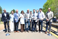 En raid de campaña, Frigerio dejó inaugurado también la obra del acceso Sur a Concordia