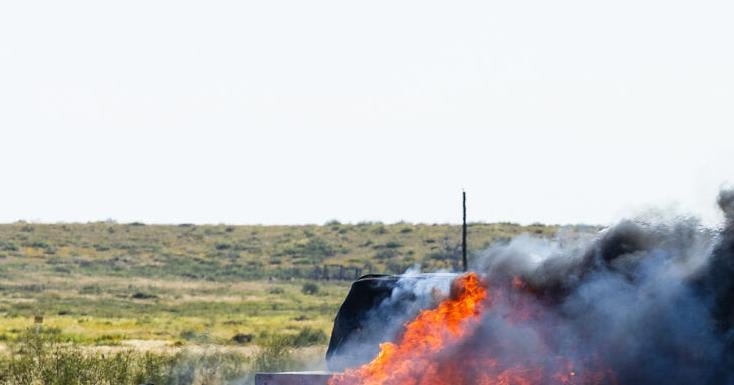 One dead in fiery crash on US Hwy 380