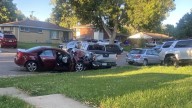 Multiple parked vehicles damaged in Sunday evening crash in Aurora neighborhood