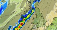 UK weather: Horror 880-mile wall of rain forecast to smash Britain in just a few days