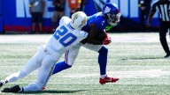 WR Malik Nabers exits with knee injury