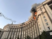Ukraine shows diplomats damage after Russia's largest aerial attack
