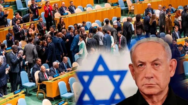 Una treintena de delegaciones abandonaron la Asamblea de la ONU cuando era el turno del primer ministro de Israel [VIDEO]