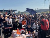 J.J. McCarthy’s family and friends flood tailgate lot ahead of NFL debut