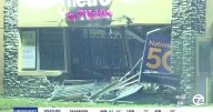 U-Haul rammed into side of building on Detroit's west side