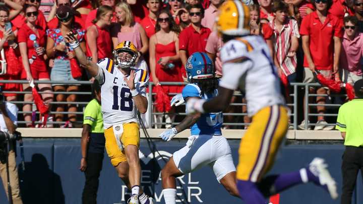 LSU QB Garrett Nussmeier mum on his health following loss to Ole Miss