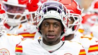 Chiefs' Xavier Worthy injured in collision with teammate Travis Kelce