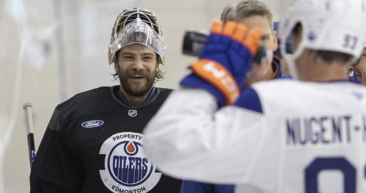 Goalie Stuart Skinner feels lighter, quicker as Oilers training camp begins