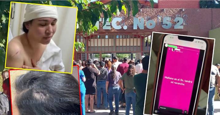 Internan en psiquiátrico a adolescente que atacó con un hacha y navaja a una madre de familia en el baño de su secundaria; “Me dejó tirada en un charco de sangre”, narra la mujer