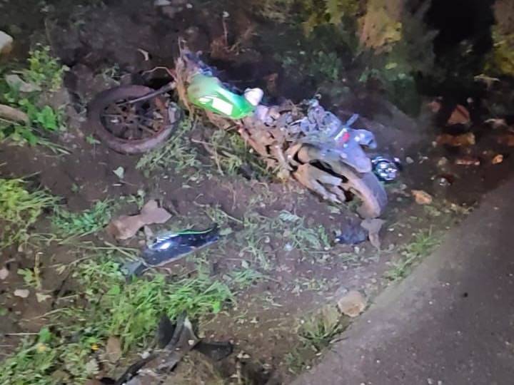 Adolescente murió en accidente de motocicleta